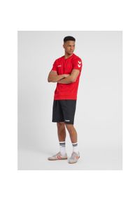 Koszulka sportowa z krótkim rękawem męska Hummel hmlGO cotton. Kolor: czerwony, różowy, wielokolorowy. Długość rękawa: krótki rękaw. Długość: krótkie. Sport: piłka nożna