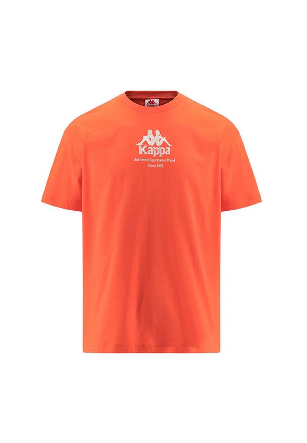 Koszulka Authentic Kappa Gastor. Kolor: pomarańczowy. Materiał: bawełna. Wzór: haft. Sport: fitness