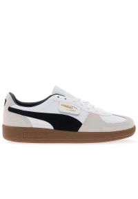 Buty Puma Palermo 39646401 - białe. Zapięcie: pasek. Kolor: biały. Materiał: skóra, guma, zamsz. Szerokość cholewki: normalna. Sezon: lato