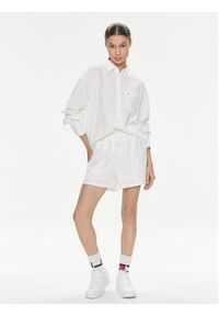 Tommy Jeans Koszula DW0DW17987 Biały Relaxed Fit. Kolor: biały. Materiał: len, wiskoza #4