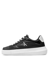 Calvin Klein Jeans Sneakersy Chunky Cupsole Low Lth Ml Meta YW0YW01410 Czarny. Kolor: czarny