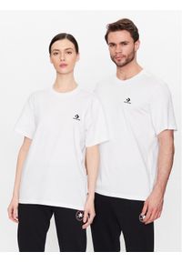 Converse T-Shirt Unisex Go-To Embroidered Star Chevron 10023876-A01 Biały Regular Fit. Kolor: biały. Materiał: bawełna #1