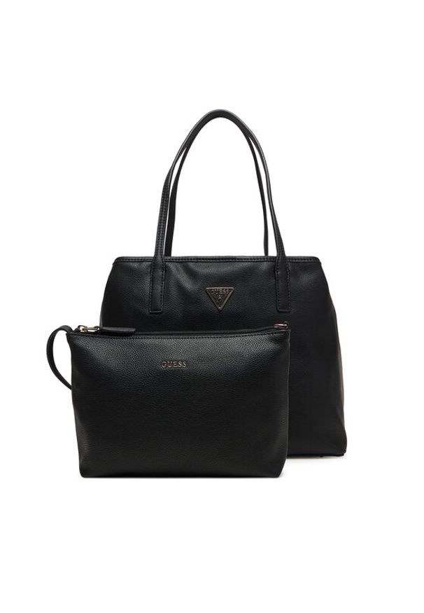 Guess Torebka Victtoria HWEVG9 51428 Czarny. Kolor: czarny. Materiał: skórzane