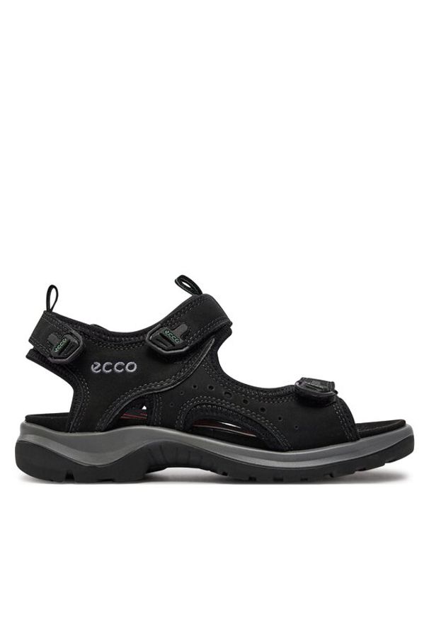 ecco - ECCO Sandały Offroad 82204302001. Kolor: czarny. Materiał: nubuk, skóra