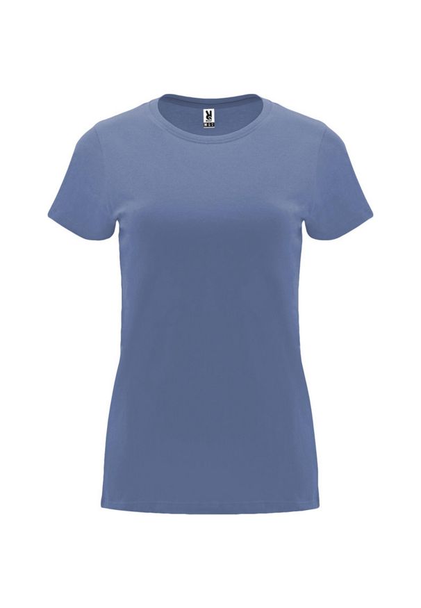 ROLY - Damska Koszulka Z Krótkim Rękawem Capri. Kolor: szary, niebieski, wielokolorowy. Długość rękawa: krótki rękaw. Długość: krótkie. Sport: turystyka piesza