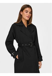 only - ONLY Trencz April 15308860 Czarny Regular Fit. Kolor: czarny. Materiał: syntetyk #7