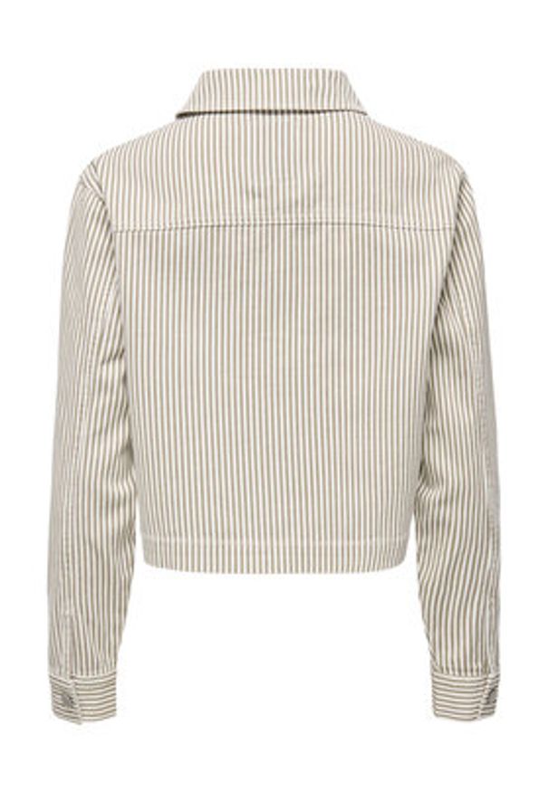 only - ONLY Kurtka jeansowa Naomi 15363815 Beżowy Regular Fit. Kolor: beżowy. Materiał: bawełna