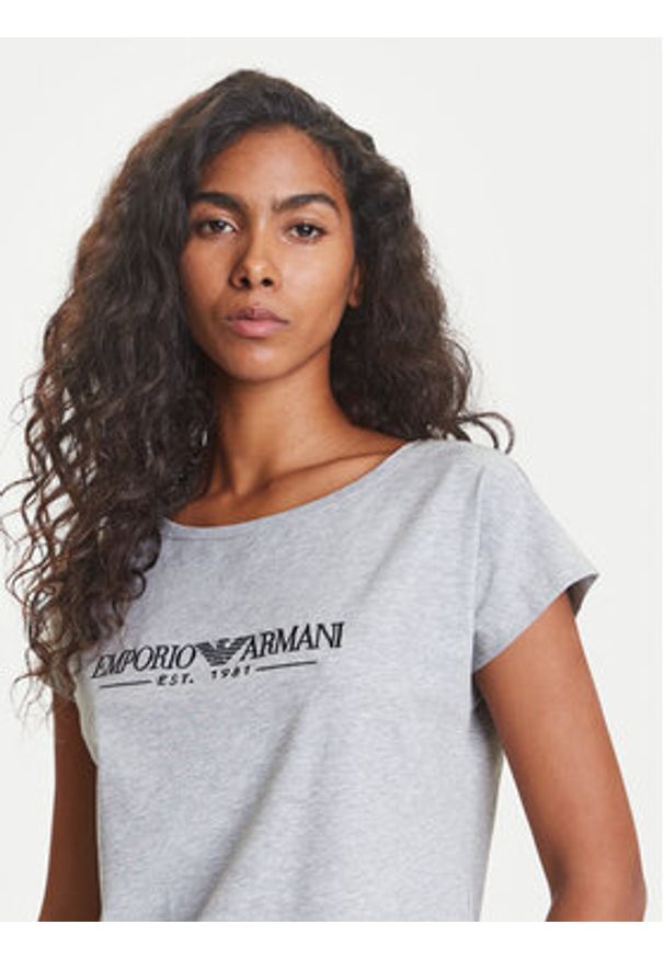 Emporio Armani Underwear Piżama EW000495 AF10881 O8002 Szary Regular Fit. Kolor: szary. Materiał: bawełna