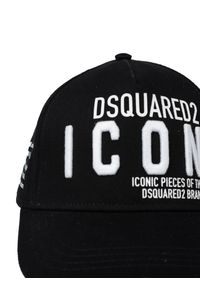 DSQUARED2 - Dsquared2 Bejsbolówka | BCM0290 05C00001 | Mężczyzna | Czarny. Kolor: czarny. Materiał: bawełna. Wzór: aplikacja, nadruk. Styl: sportowy, casual