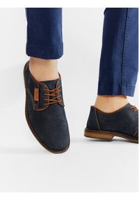 Rieker Półbuty 13439-14 Granatowy. Kolor: niebieski. Materiał: nubuk, skóra #3