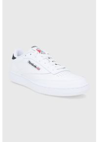 Reebok Classic Buty skórzane Club C 85 kolor biały. Nosek buta: okrągły. Zapięcie: sznurówki. Kolor: biały. Materiał: skóra. Model: Reebok Classic, Reebok Club #3