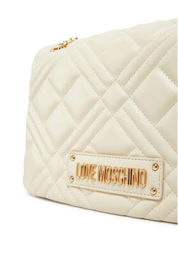 Love Moschino - LOVE MOSCHINO Torebka JC4153PP1MLA0110 Beżowy. Kolor: beżowy. Materiał: skórzane