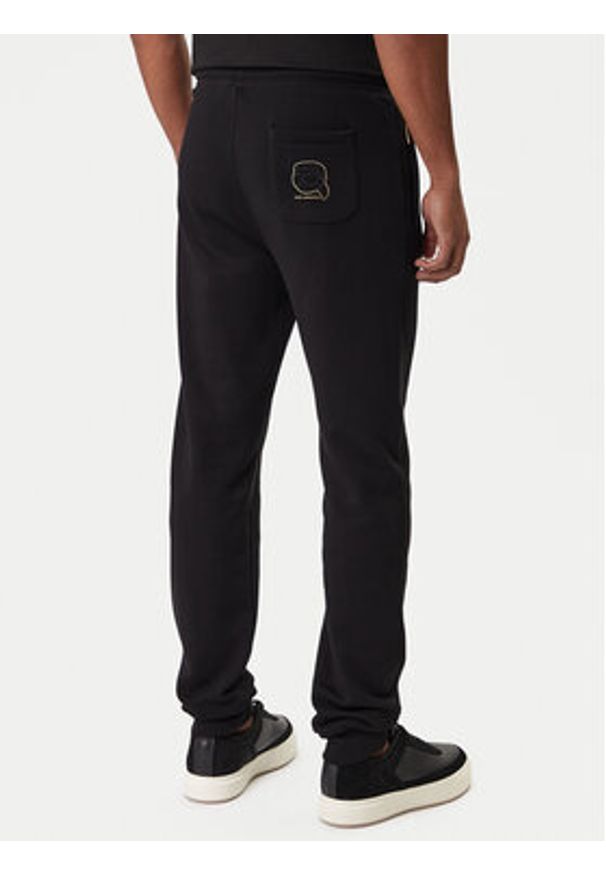 Karl Lagerfeld - KARL LAGERFELD Spodnie dresowe 705006 561910 Czarny Regular Fit. Kolor: czarny. Materiał: bawełna