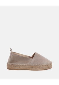 Venezia - BEŻOWE ESPADRYLE DAMSKIE 02720061S BEIGE. Kolor: beżowy. Materiał: syntetyk, zamsz, skóra. Obcas: na obcasie. Wysokość obcasa: średni #1