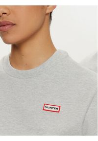 Hunter T-Shirt HARU0006242 Szary Regular Fit. Kolor: szary. Materiał: bawełna #4