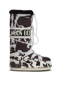 Moon Boot - Śniegowce MOON BOOT CLASSIC COW PRINTED. Materiał: tkanina, kauczuk, syntetyk. Szerokość cholewki: normalna. Wzór: nadruk, motyw zwierzęcy, aplikacja #1