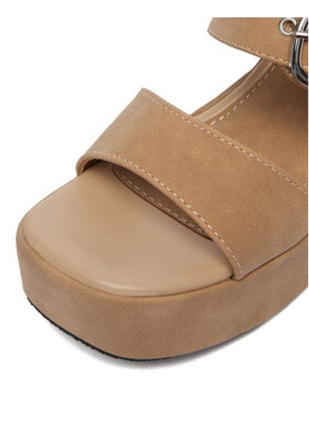 DeeZee Sandały CEO-LB-G9349-A Beżowy. Kolor: beżowy. Materiał: materiał