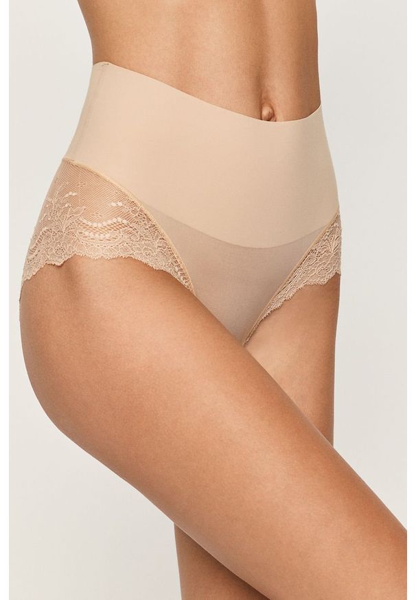 Spanx - Figi modelujące Undie-Tectable Lace. Materiał: bawełna, materiał, elastan, tkanina, nylon, mikrofibra. Wzór: gładki