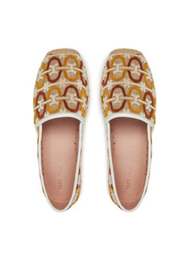 Coccinelle Espadryle E4 SRN 22 01 01 Beżowy. Kolor: beżowy. Materiał: materiał