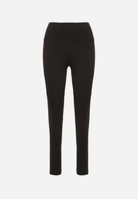 Born2be - Czarne Legginsy z Wysokim Stanem i Przeszyciem Aletila. Okazja: na co dzień. Stan: podwyższony. Kolor: czarny. Styl: casual #6