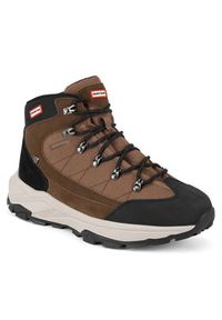 Hunter Trekkingi H1-060 Brązowy. Kolor: brązowy. Materiał: skóra. Sport: turystyka piesza