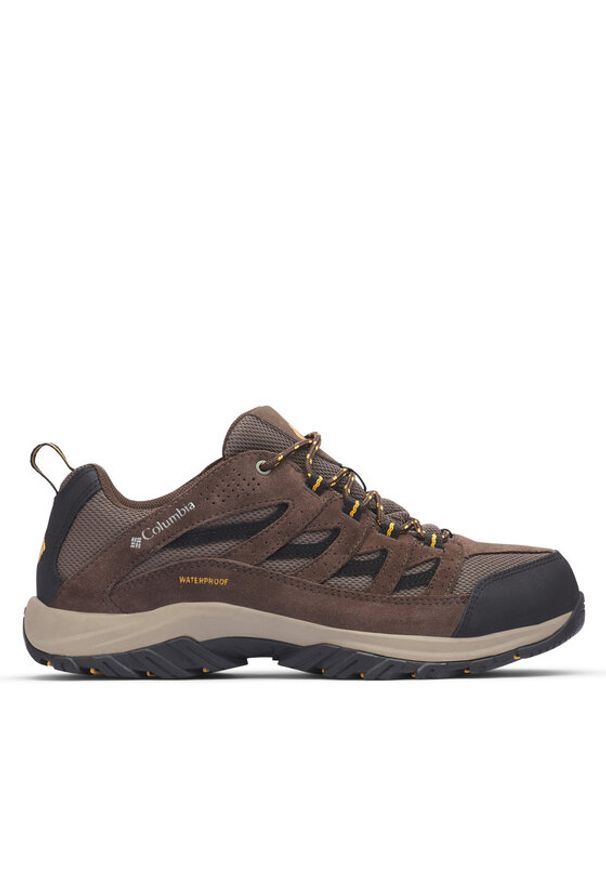 columbia - Columbia Trekkingi Crestwood Waterproof 2100651 Brązowy. Kolor: brązowy. Materiał: zamsz, skóra. Sport: turystyka piesza