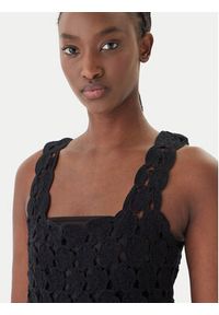 Fracomina Top FR26ST4017K488R6 Czarny Slim Fit. Kolor: czarny. Materiał: bawełna #2