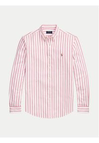 Polo Ralph Lauren Koszula 710906622002 Różowy Custom Fit. Typ kołnierza: polo. Kolor: różowy. Materiał: bawełna #3