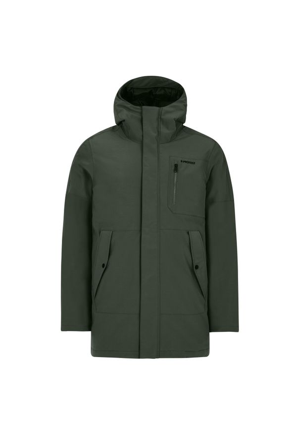 Parka Protest Hemley. Kolor: zielony. Materiał: puch. Sport: turystyka piesza