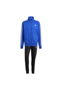 Adidas - Dres Basic 3-Stripes Fleece. Kolor: niebieski. Materiał: dresówka