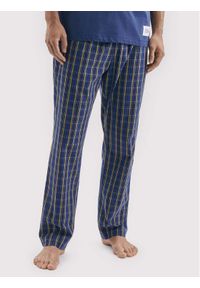 Seidensticker Spodnie piżamowe 12.120080 Granatowy Regular Fit. Kolor: niebieski. Materiał: bawełna