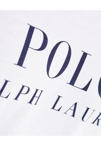 Ralph Lauren - RALPH LAUREN - Biały t-shirt z logo Regular Fit. Typ kołnierza: polo. Kolor: biały. Materiał: bawełna. Wzór: nadruk #6