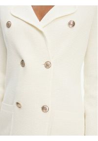 Guess Marynarka 5RGR10 5851Z Écru Regular Fit. Materiał: wiskoza