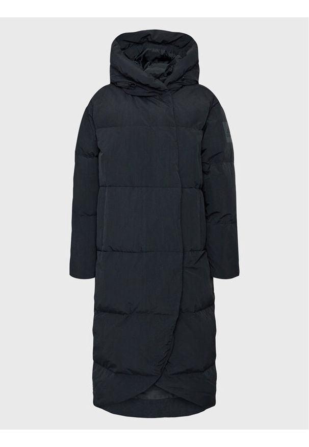 Adidas - adidas Płaszcz zimowy Big Baffle Down Coat HN9937 Czarny Loose Fit. Kolor: czarny. Materiał: syntetyk. Sezon: zima