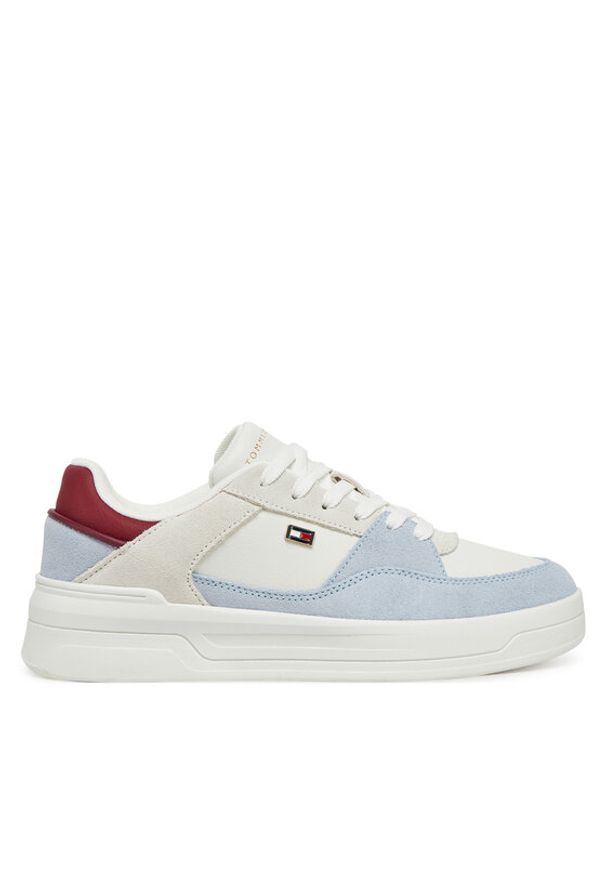 TOMMY HILFIGER - Tommy Hilfiger Sneakersy Essential Basket Sneaker FW0FW08456 Kolorowy. Materiał: skóra. Wzór: kolorowy