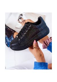 Sneakersy Buty Sportowe Dżety GOE JJ2N4050 Czarne wielokolorowe. Kolor: czarny, wielokolorowy. Materiał: materiał, skóra. Wzór: kolorowy. Obcas: na platformie #2