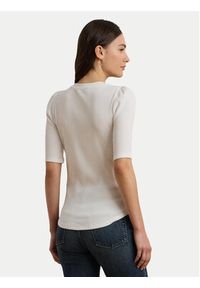Lauren Ralph Lauren - LAUREN RALPH LAUREN Bluzka 200902618006 Biały Slim Fit. Kolor: biały. Materiał: bawełna #4