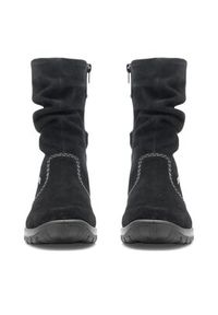 Rieker Botki Z7171-01 Czarny. Kolor: czarny. Materiał: materiał #2