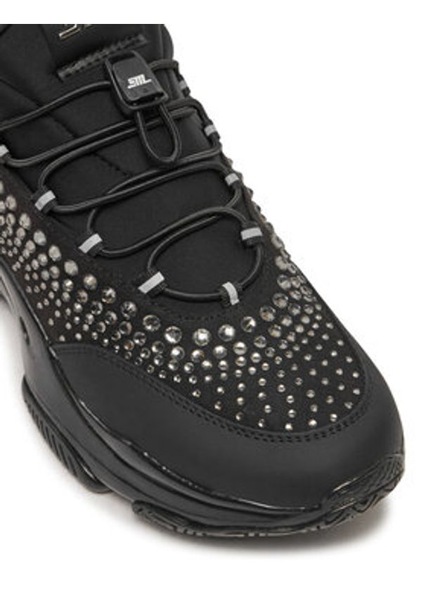Steve Madden Sneakersy Motif-R SM11002751 Czarny. Kolor: czarny. Materiał: materiał