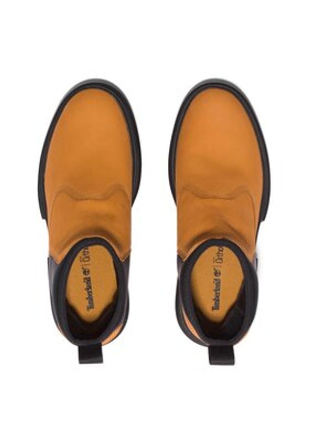 Timberland Botki Everleigh Boot Chelsea TB0A5YF42311 Brązowy. Kolor: brązowy. Materiał: skóra, nubuk