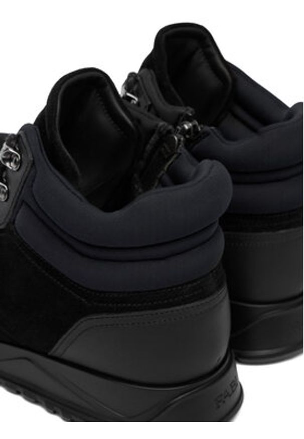 Fabi Sneakersy FU0351 Czarny. Kolor: czarny. Materiał: skóra