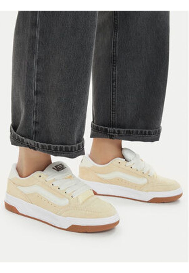 Vans Sneakersy Hylane VN000D1JFLR1 Żółty. Kolor: żółty. Materiał: skóra, zamsz