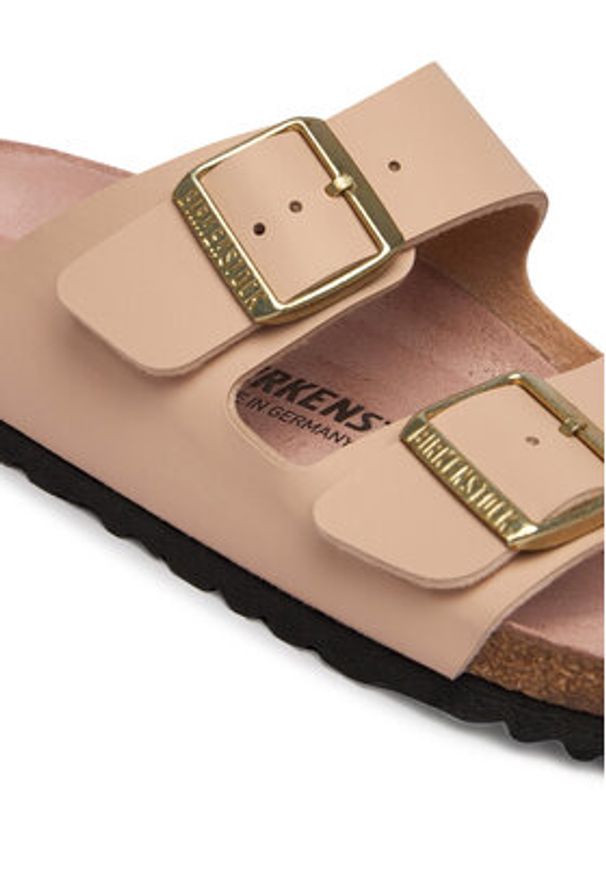 Birkenstock Klapki Arizona 1031525 Beżowy. Kolor: beżowy. Materiał: skóra