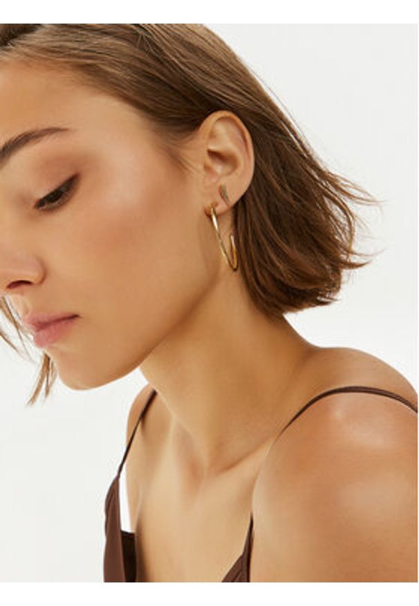 Calvin Klein Kolczyki 35000345 Złoty. Materiał: metalowe. Kolor: złoty