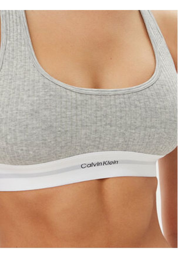 Calvin Klein Underwear Biustonosz top LV00QF8018 Szary. Kolor: szary. Materiał: bawełna