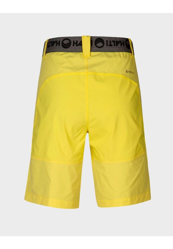 Spodenki trekkingowe damskie Halti Pallas X-Stretch Lite. Kolor: żółty. Długość: krótkie