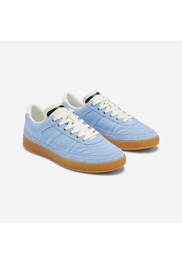 Decathlon - Sneakersy unisex Player 80 zamszowe Late Bloomers. Kolor: biały, wielokolorowy, niebieski, czarny. Materiał: zamsz. Szerokość cholewki: normalna