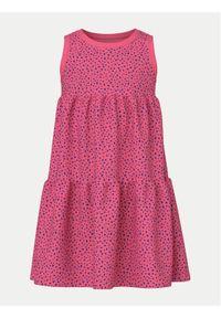 Name it - NAME IT Sukienka letnia Vigga 13228208 Różowy Regular Fit. Kolor: różowy. Materiał: bawełna. Sezon: lato