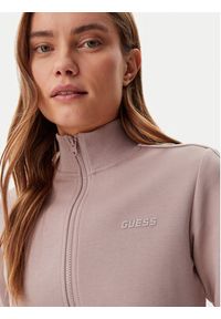 Guess Bluza V3RQ12 KB3P2 Brązowy Regular Fit. Kolor: brązowy. Materiał: bawełna #5