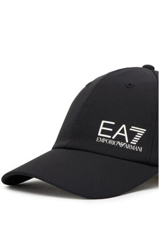 EA7 Emporio Armani Czapka z daszkiem 7X000106 AF13554 MC134 Czarny. Kolor: czarny. Materiał: poliamid, materiał